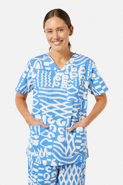 Gorman - Take Time Scrub Set - print