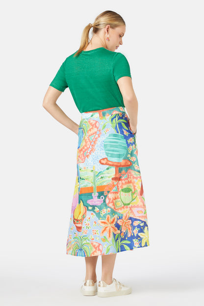 Gorman - Weekend Away Linen Skirt - print