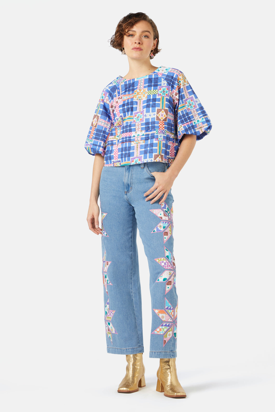 Gorman - Stained Glass Top - print