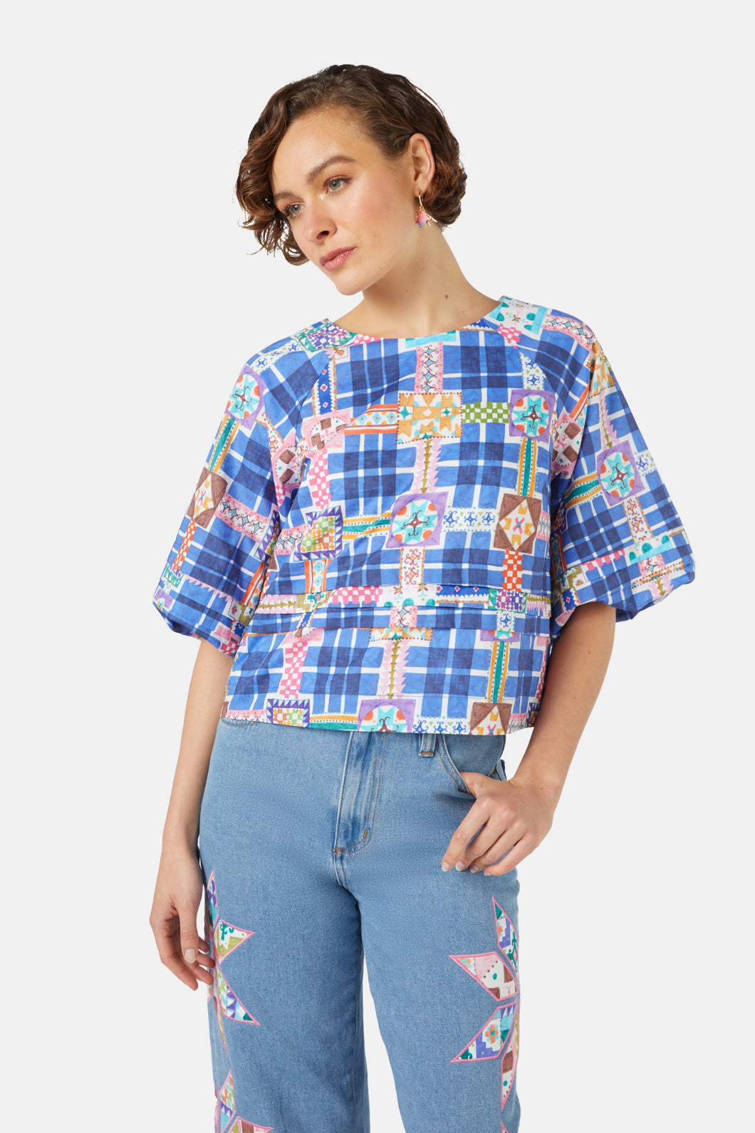Gorman - Stained Glass Top - print