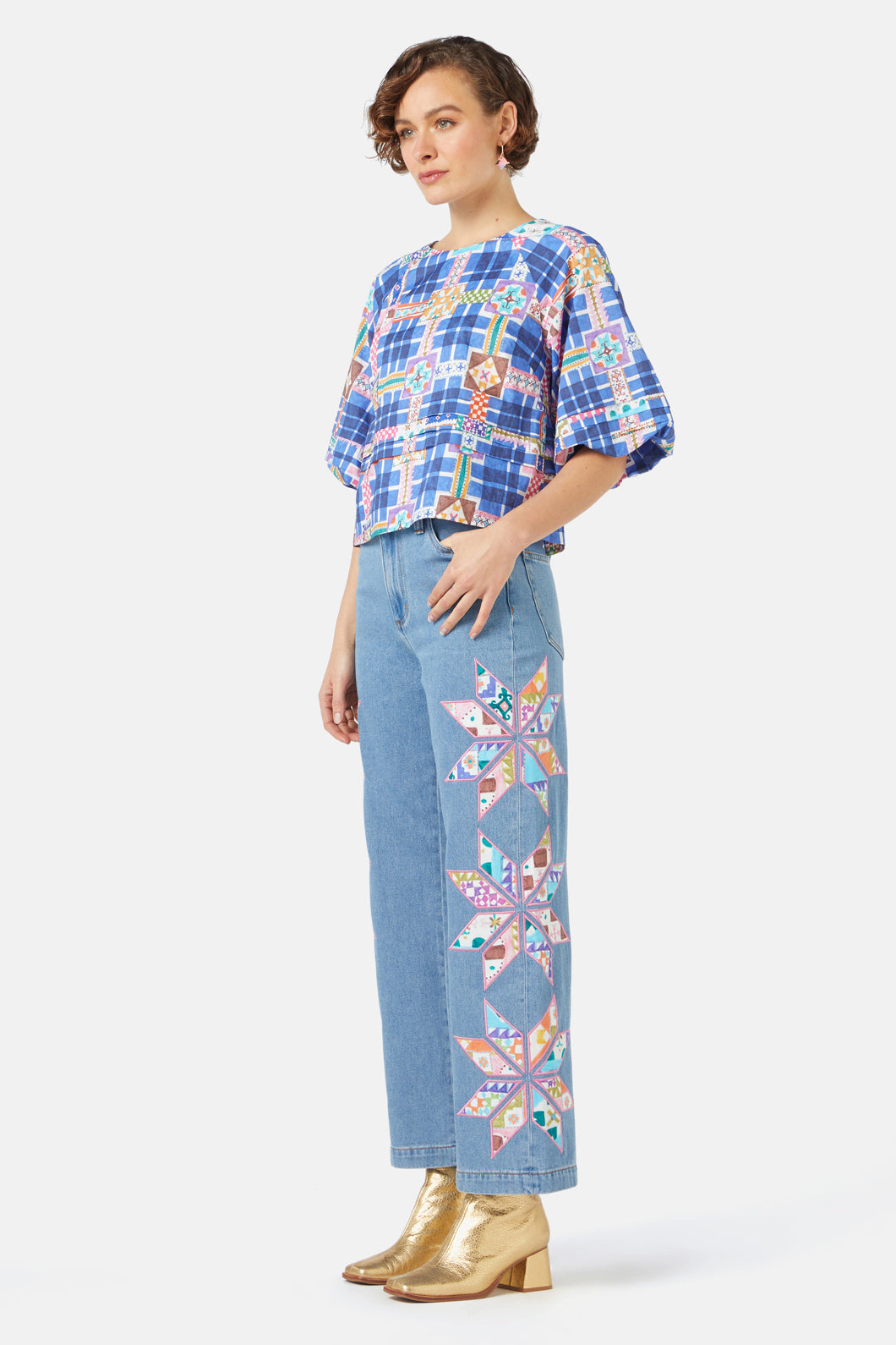 Gorman - Stained Glass Top - print