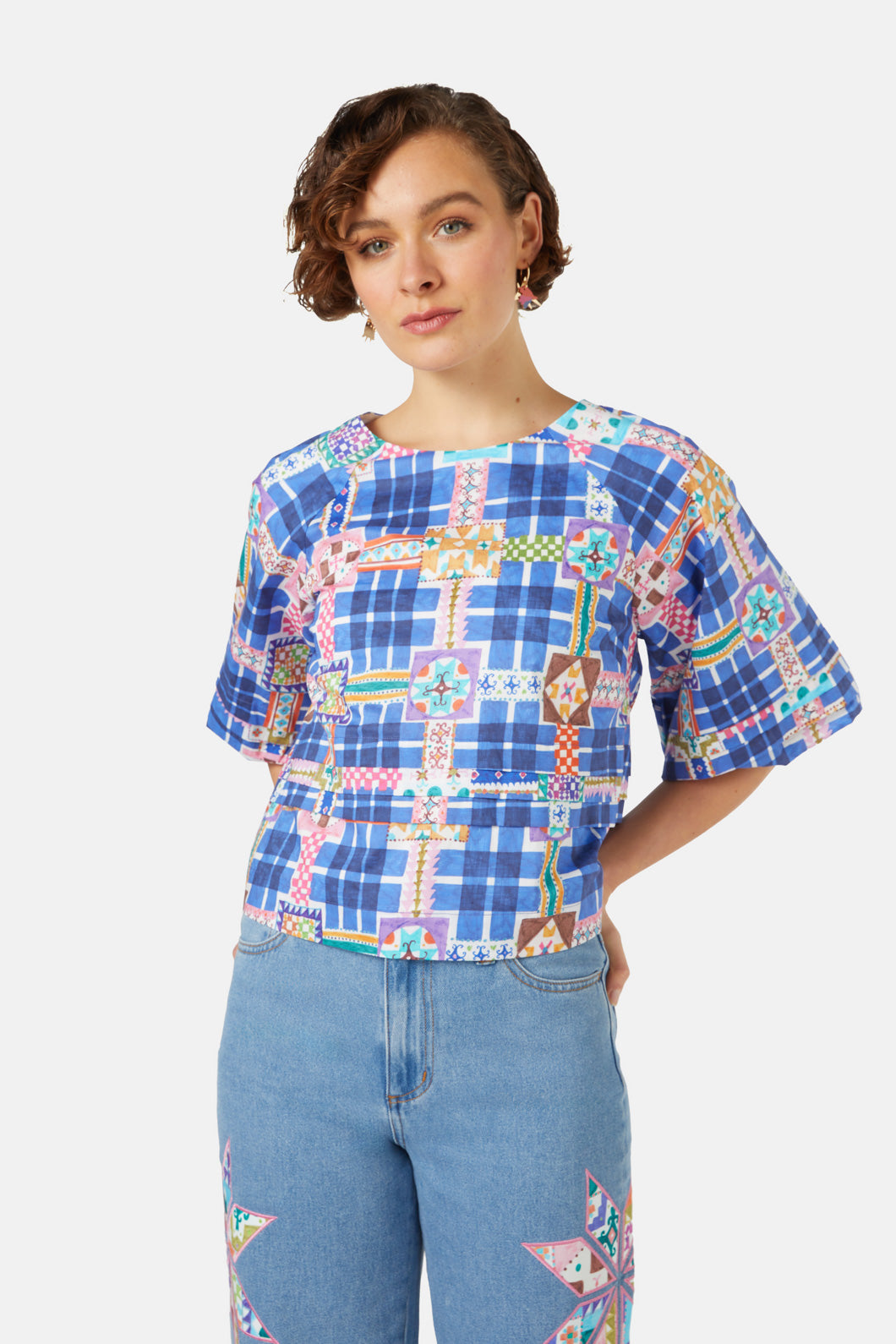 Gorman - Stained Glass Top - print