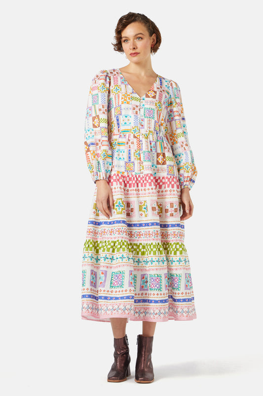 Gorman - Stained Glass Tiered Dress - print