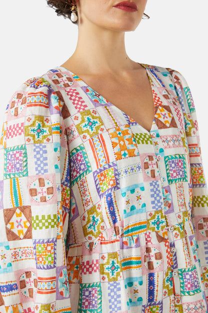 Gorman - Stained Glass Tiered Dress - print