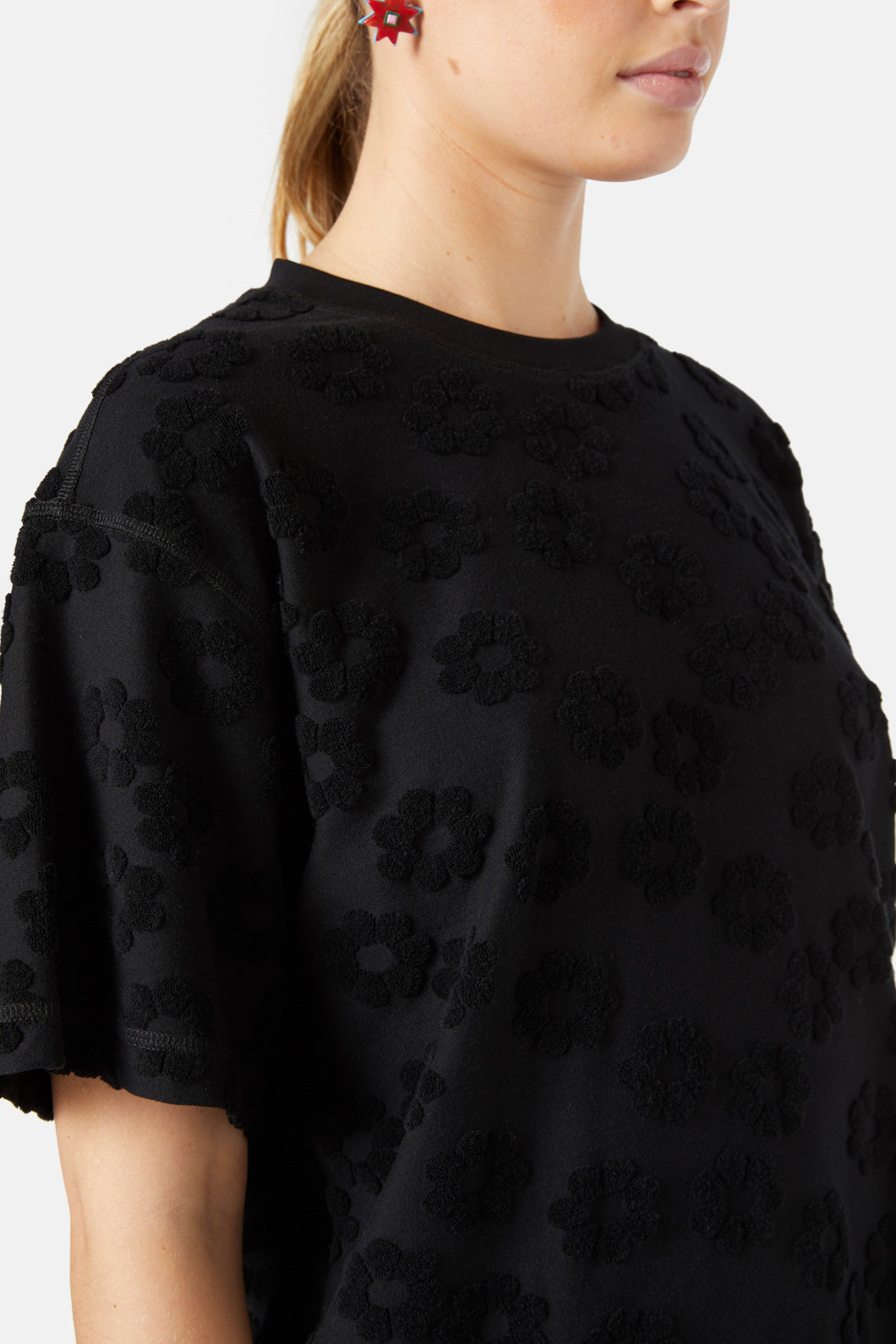 Gorman - Fluffy Fleur Tee - black