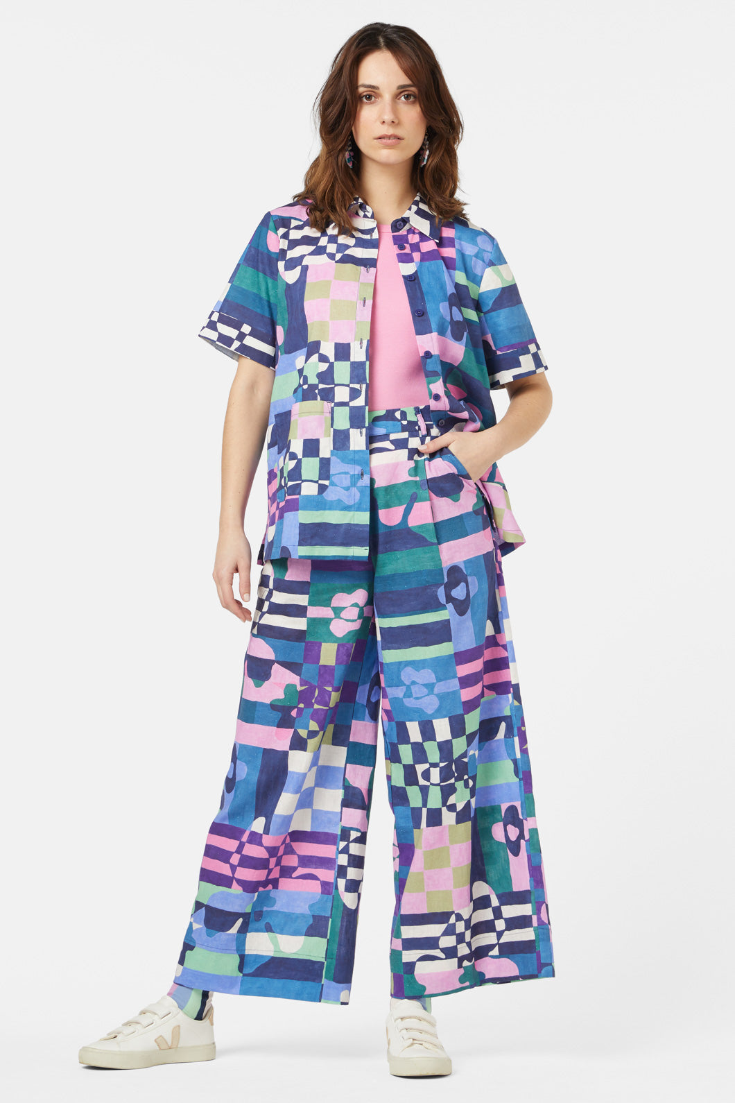 Gorman - Tropic Check Skort - print