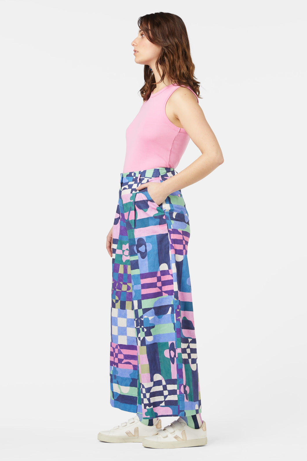 Gorman - Tropic Check Skort - print