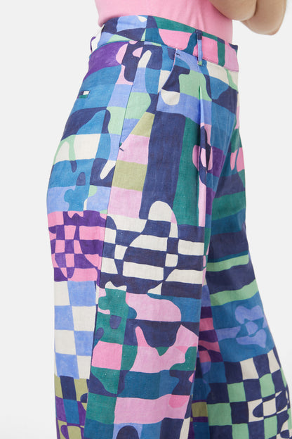 Gorman - Tropic Check Skort - print