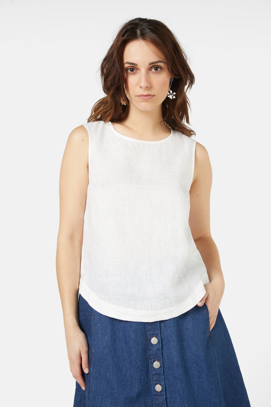 Gorman - Mariana Tank - white