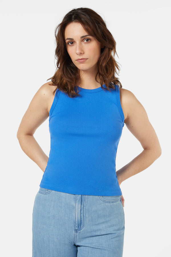 Gorman - Chloe Rib Tank - blue