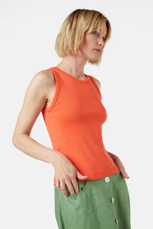 Gorman - Chloe Rib Tank - orange