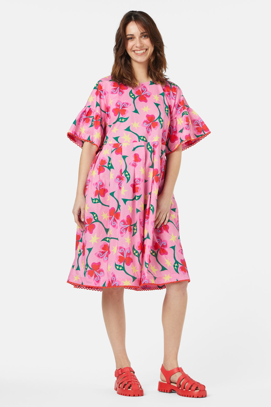 Peruvian Lily Smock Dress