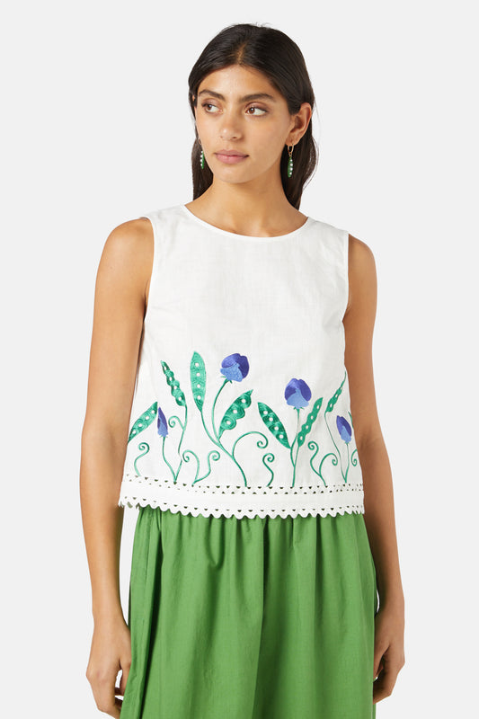 Gorman - Peas Anglaise Tank - white