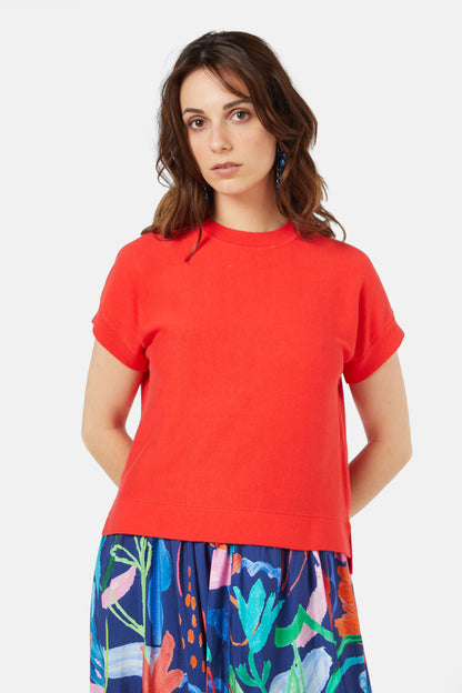 Gorman - Leya Knit Top - red