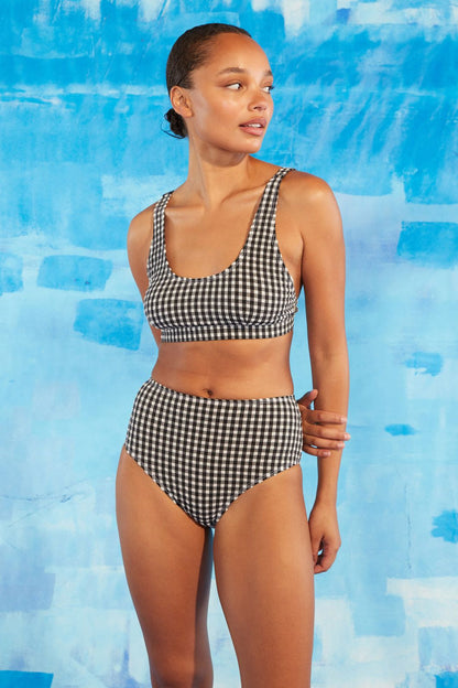 Gorman - Gingham Bikini Bottom - black