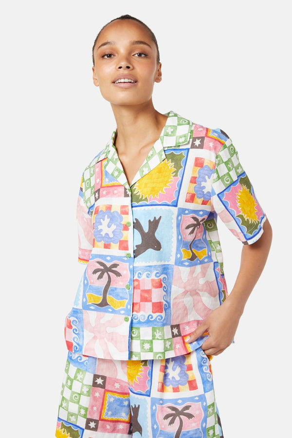 Gorman - Summer Squares Shirt - print