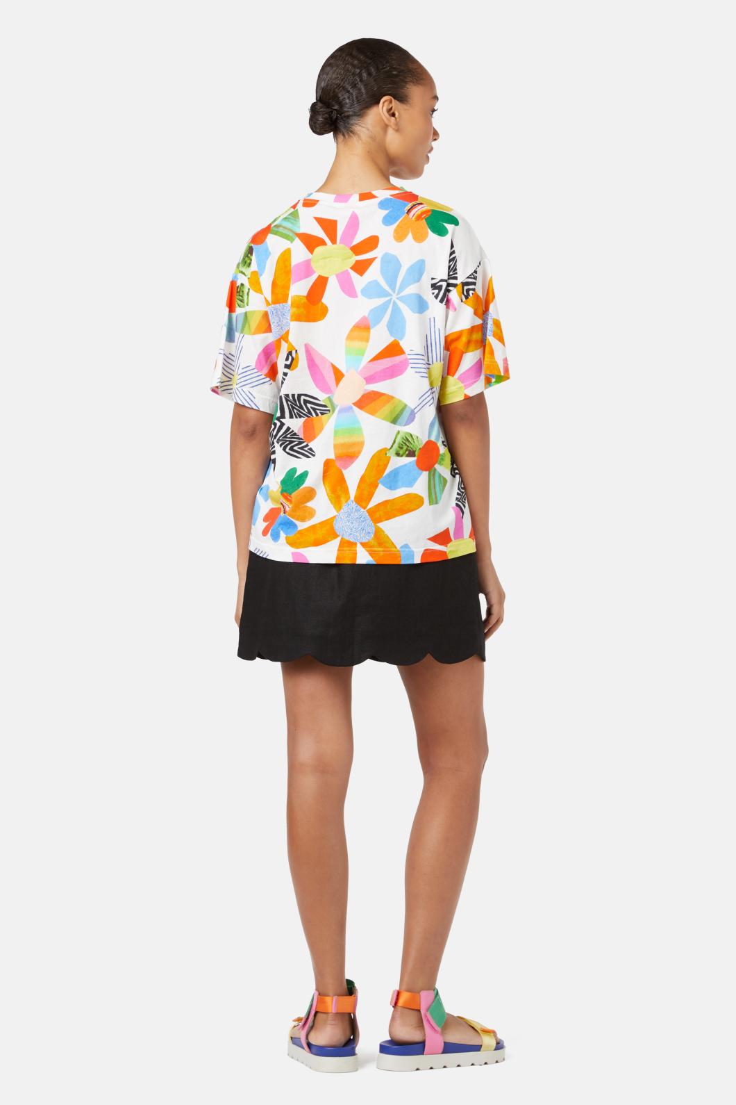 Gorman - Rainbow Flower Tee - print