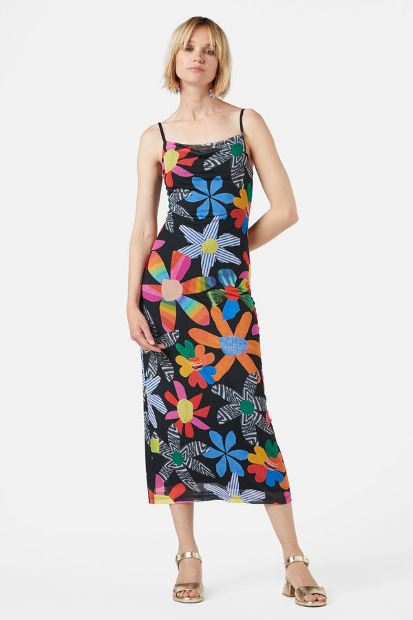 Gorman - Rainbow Flower Mesh Dress - print