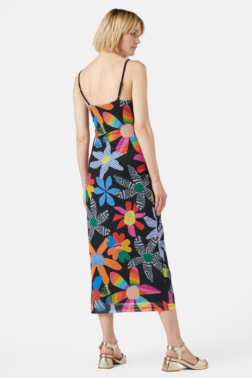 Gorman - Rainbow Flower Mesh Dress - print
