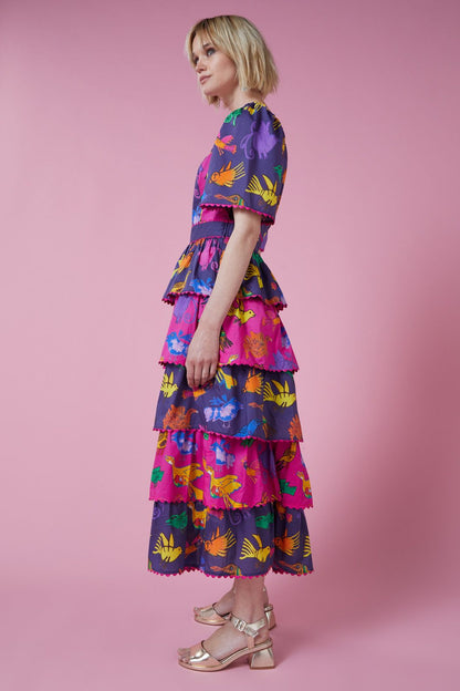 Gorman - The Birds Party Dress - print
