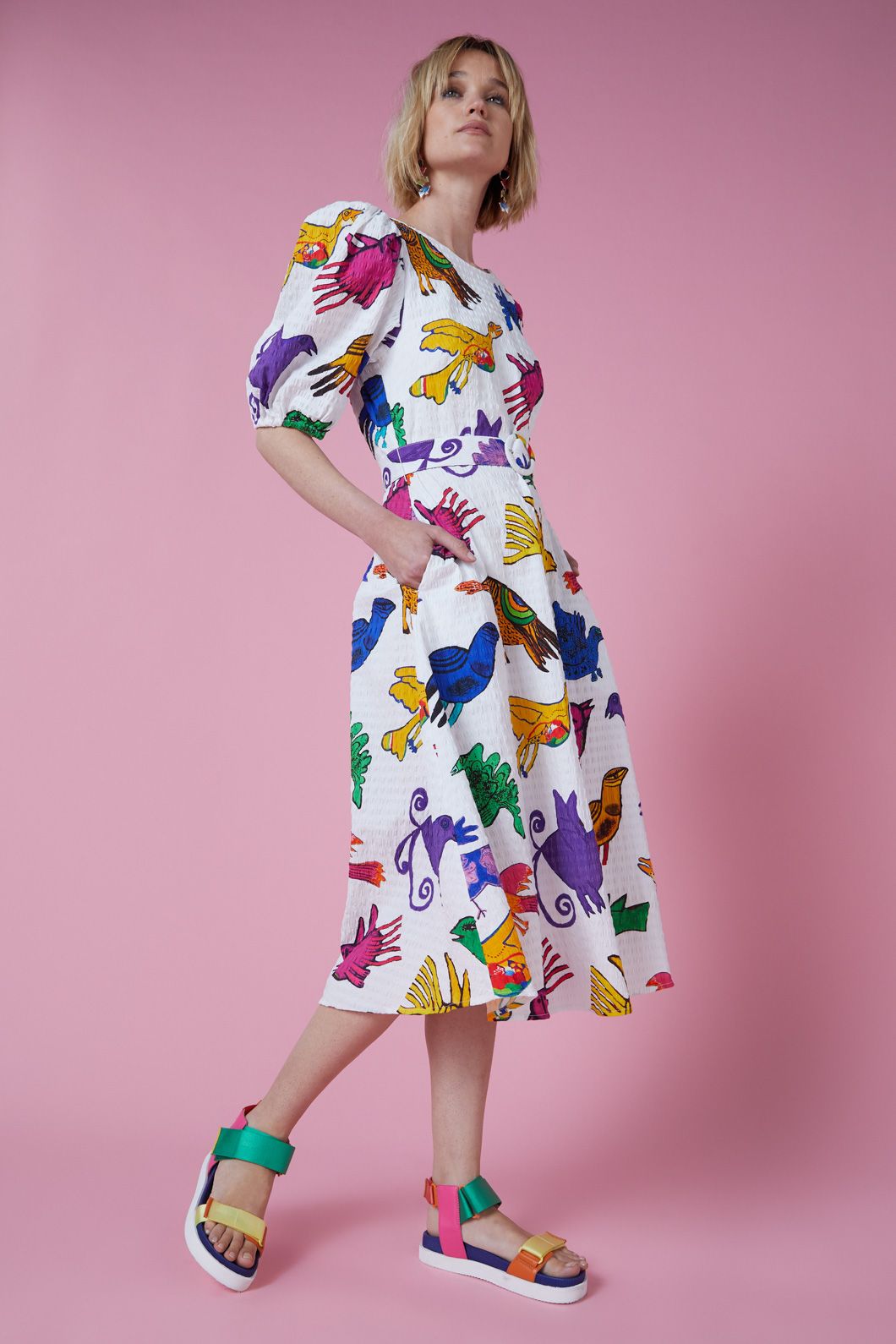 Gorman - The Birds Dress - print