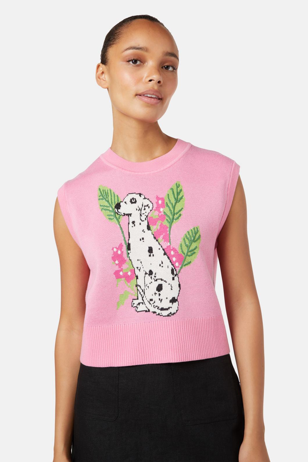 Gorman - Dalmation Knit Tank - pink