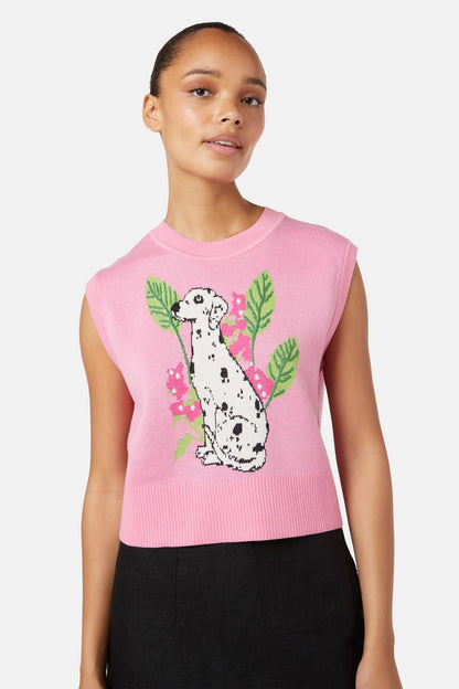 Gorman - Dalmation Knit Tank - pink