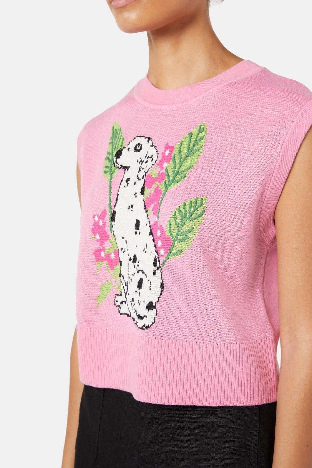 Gorman - Dalmation Knit Tank - pink