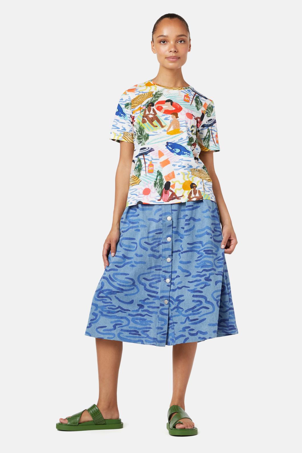 Gorman - Between The Flags Tee - print