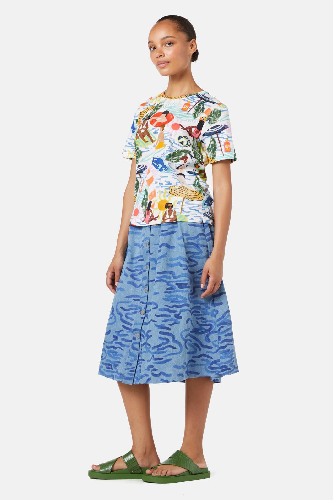 Gorman - Between The Flags Tee - print