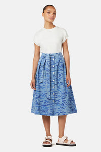 Gorman - Wave After Wave Midi Skirt - denim