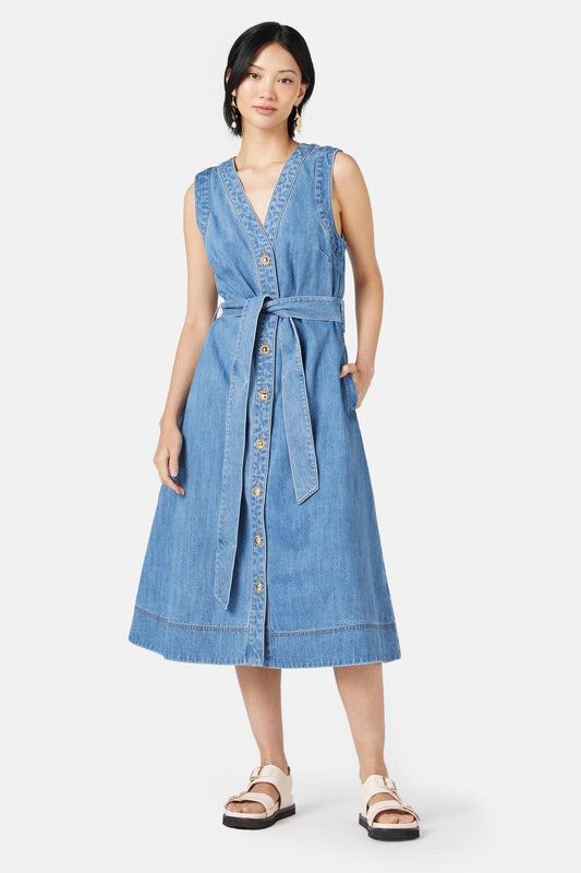 Gorman - Sunshine State Denim Dress - light-blue