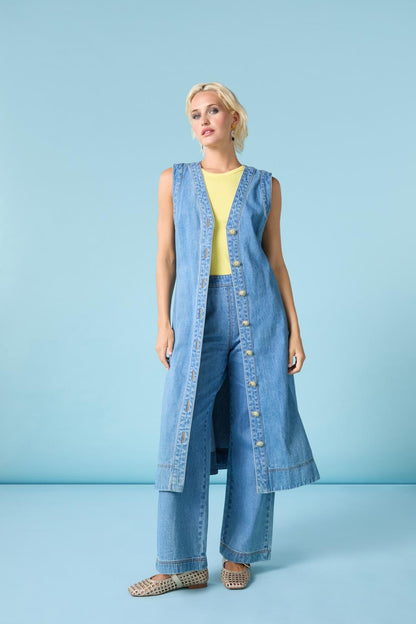 Gorman - Sunshine State Denim Dress - light-blue