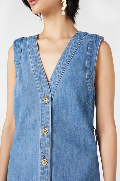 Gorman - Sunshine State Denim Dress - light-blue