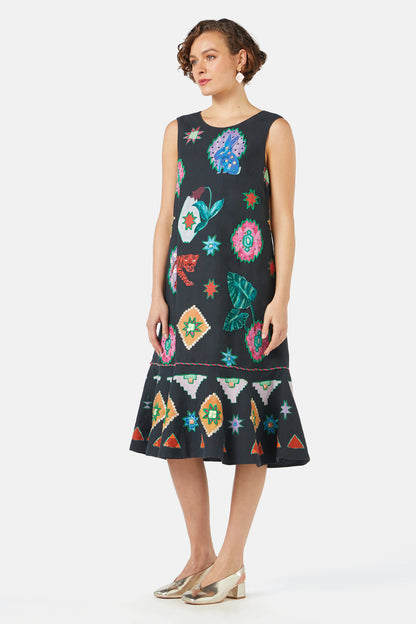 Gorman - Animalia Embroidery Dress - print