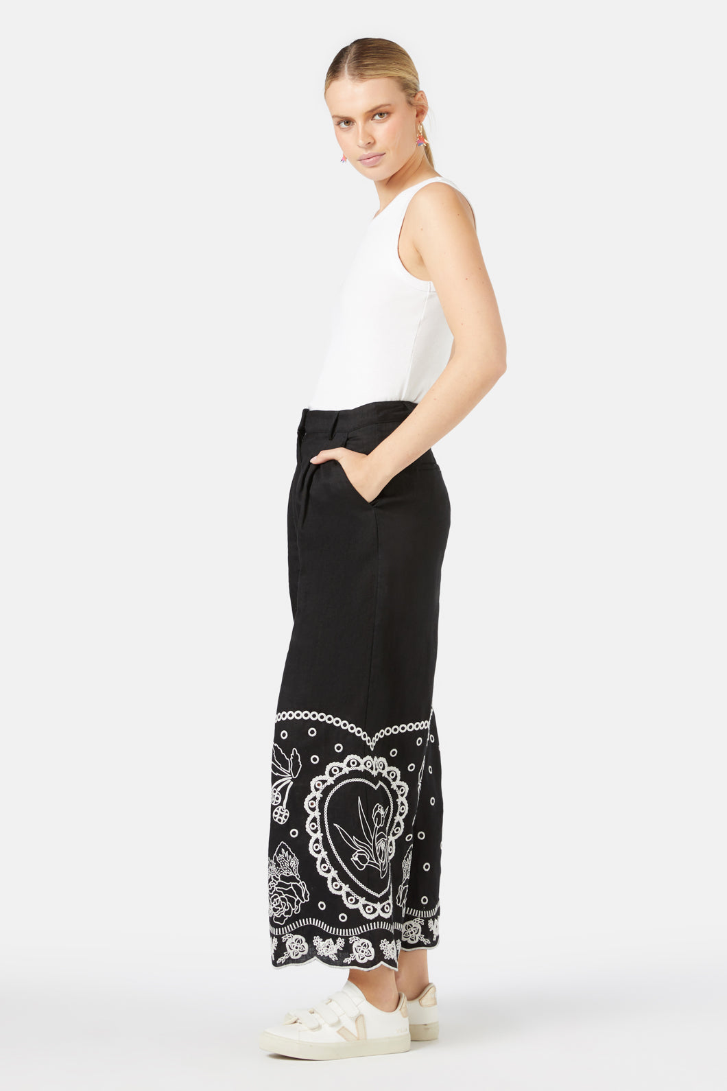 Gorman - Romance Anglaise Pant - black