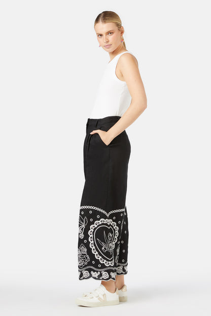 Gorman - Romance Anglaise Pant - black