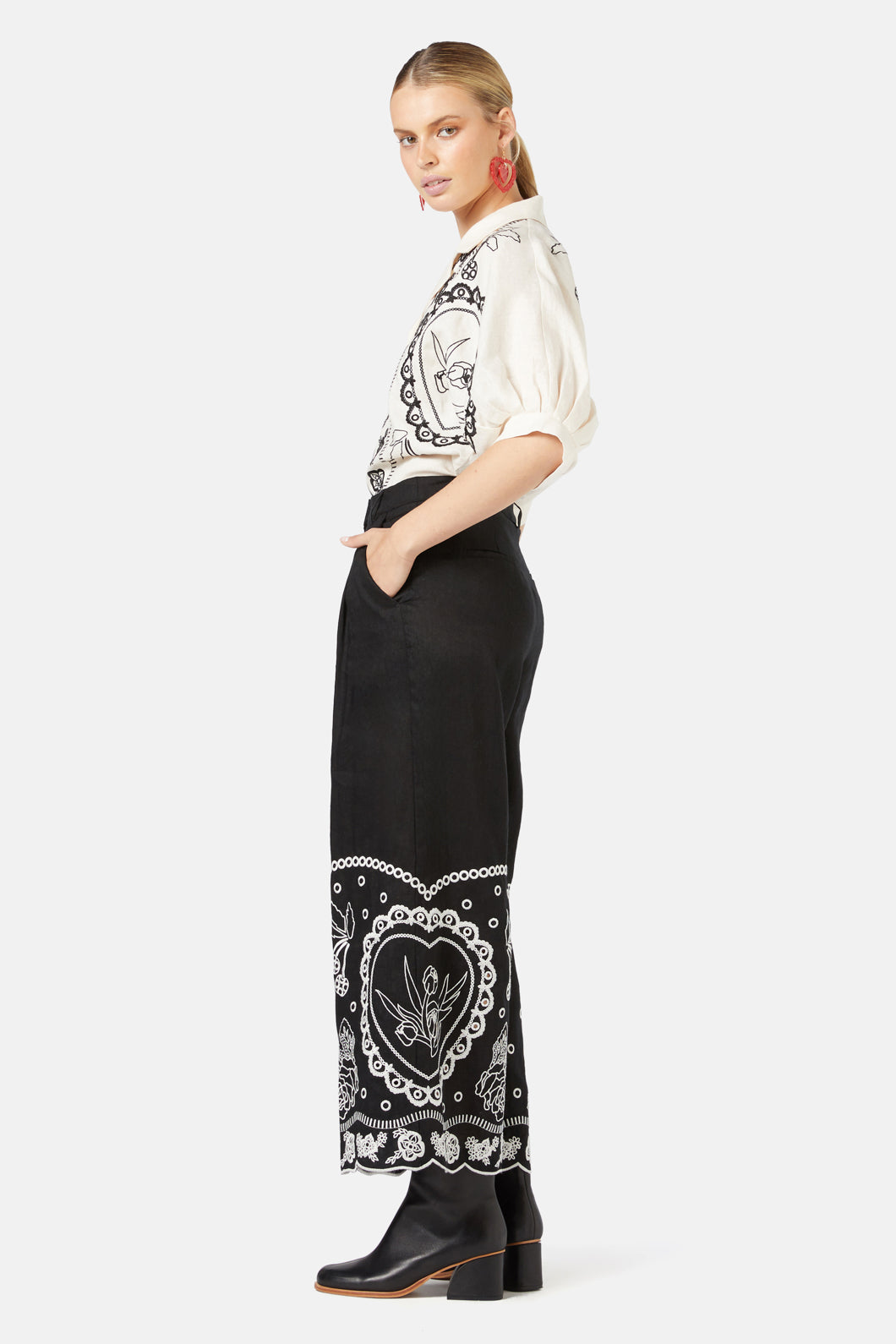 Gorman - Romance Anglaise Pant - black