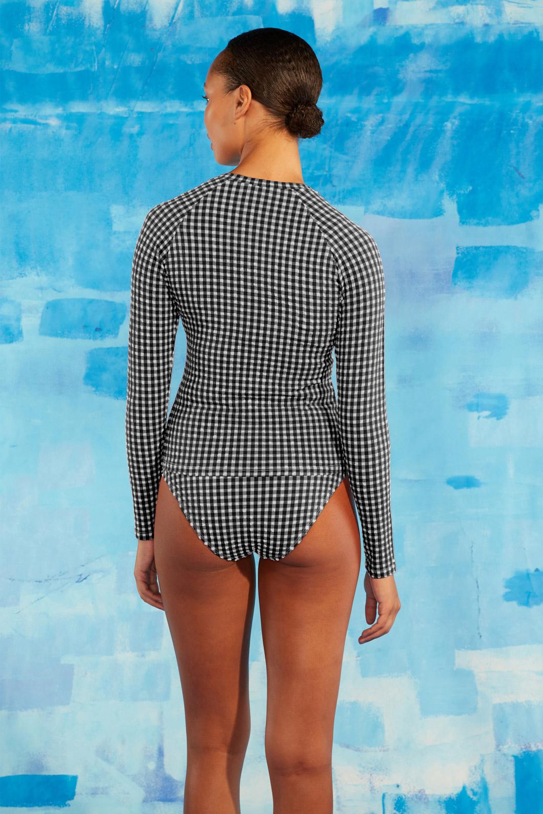 Gorman - Gingham Rashie - black