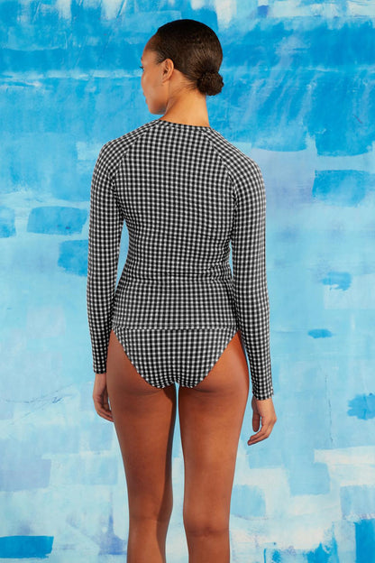 Gorman - Gingham Rashie - black