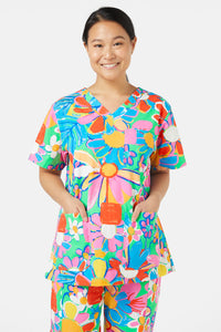 Gorman - Flower Pots Scrub Set - print