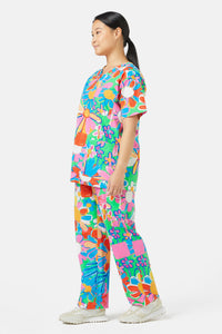 Gorman - Flower Pots Scrub Set - print