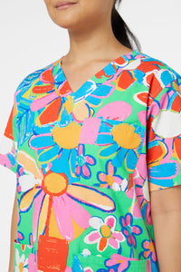 Gorman - Flower Pots Scrub Set - print