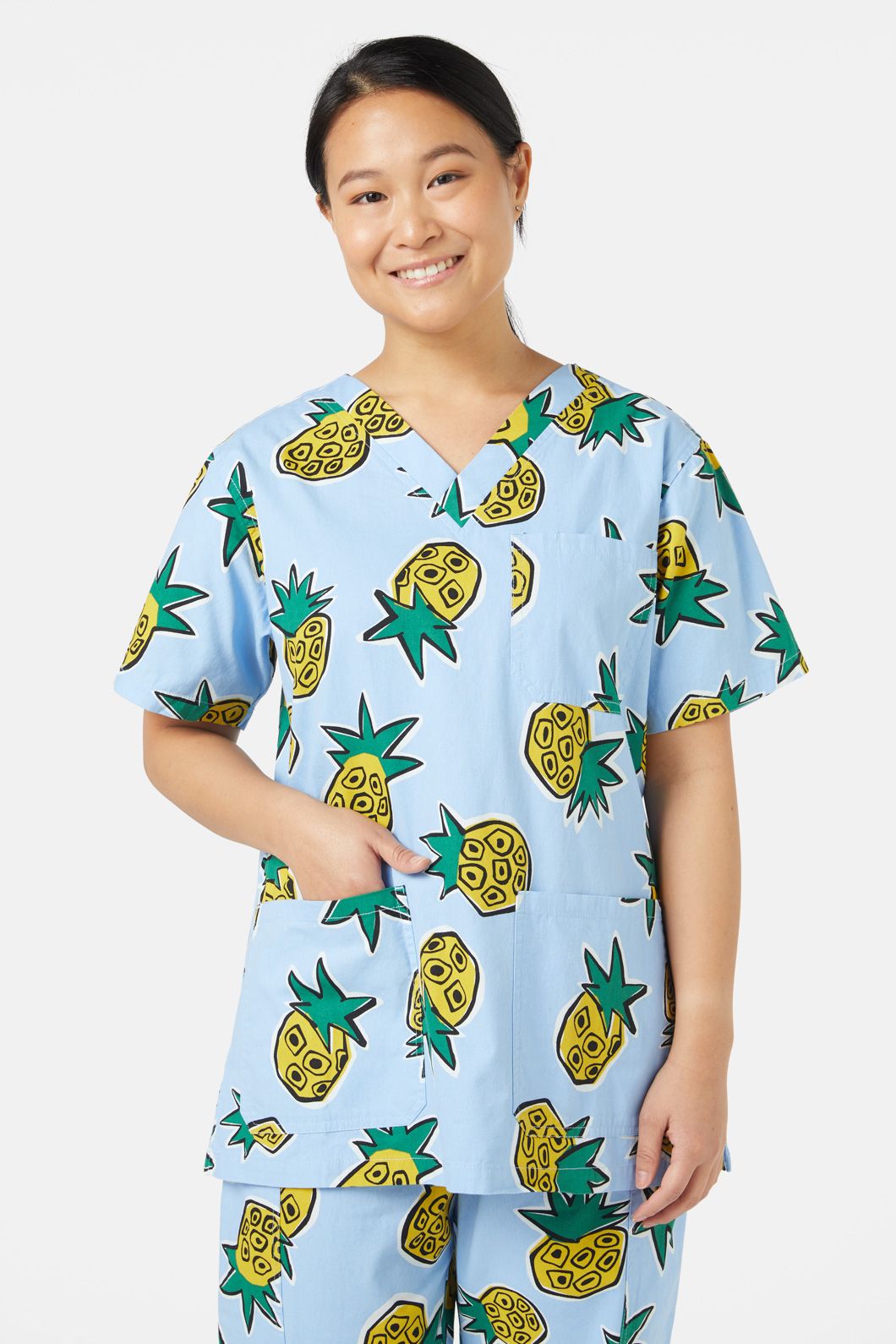 Gorman - Pineapple Scrub Set - print