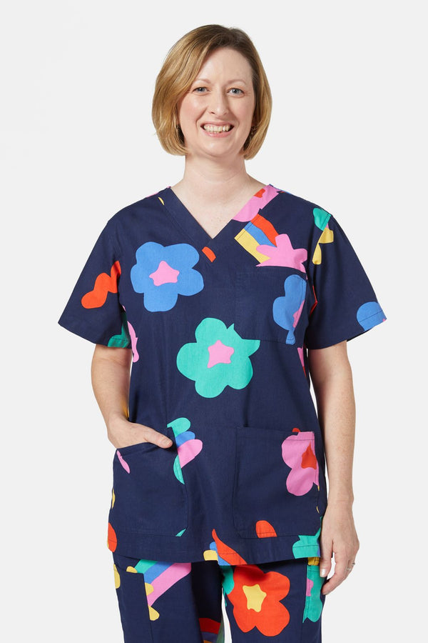 Gorman - Star Daisy Scrub Set - print