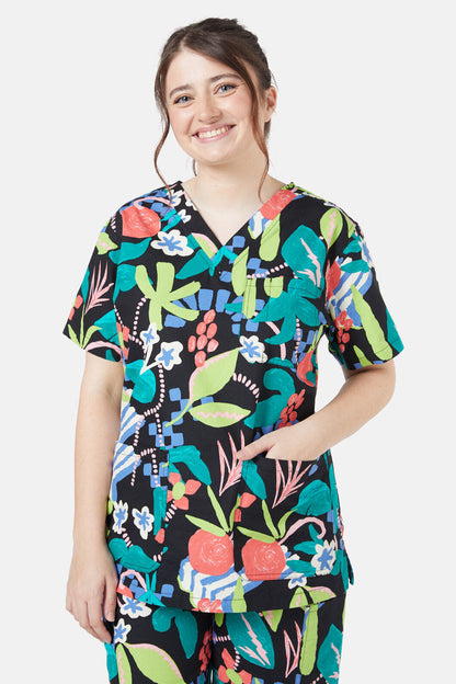 Gorman - To Market Scrub Set - print