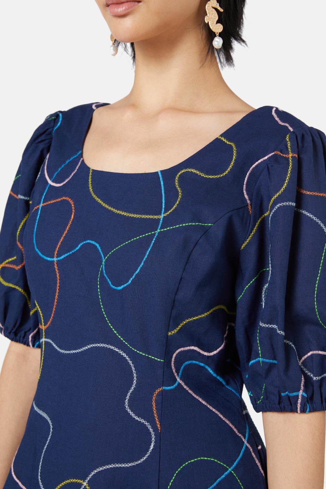 Taking A Trip Embroidered Dress