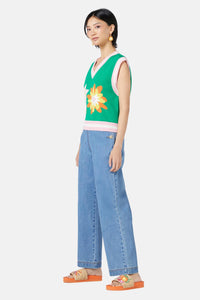 Gorman - Wild Blossoms Knit Vest - green
