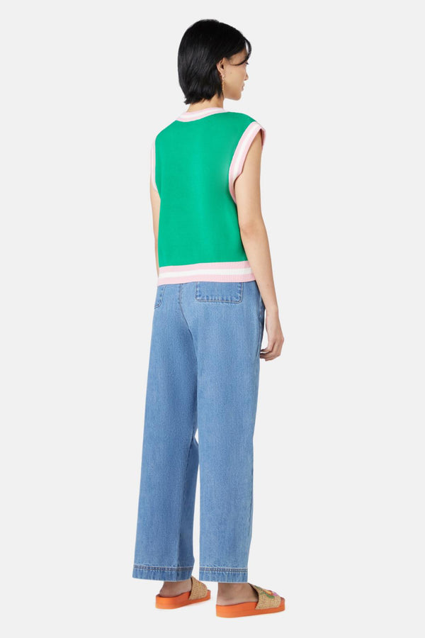 Gorman - Wild Blossoms Knit Vest - green