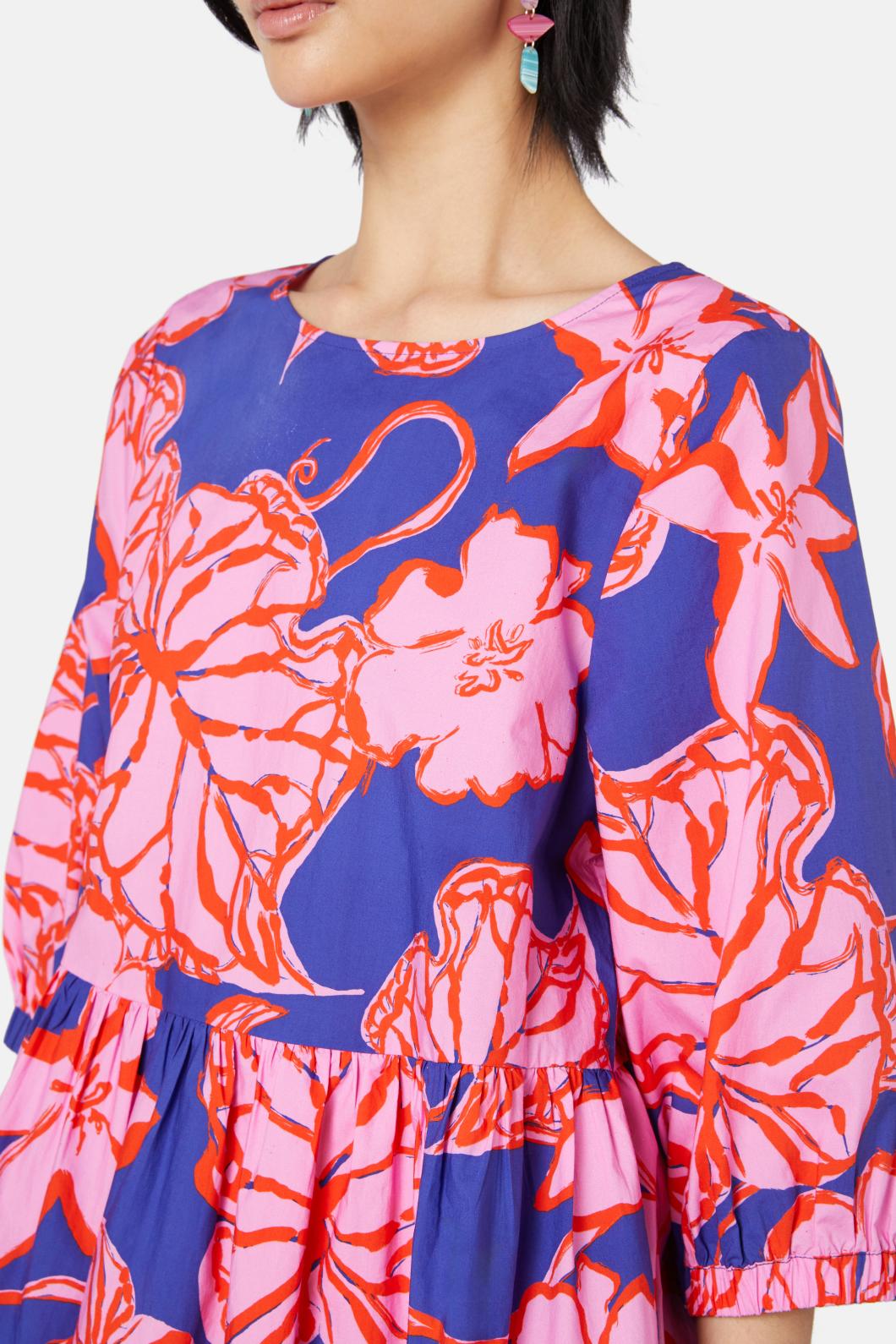 Gorman - Prehistoria Smock Dress - print